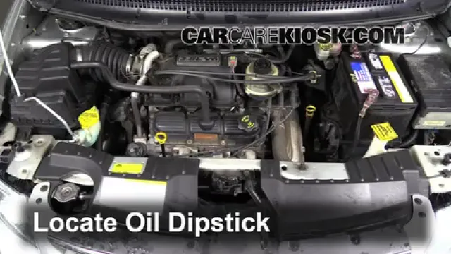 2005 Chrysler Town and Country Touring 3.8L V6 Oil Check Oil Level